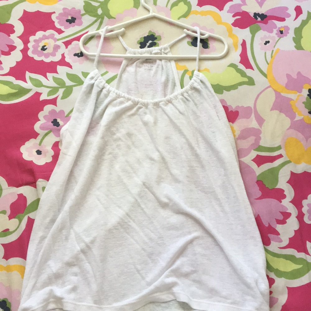 white tank top